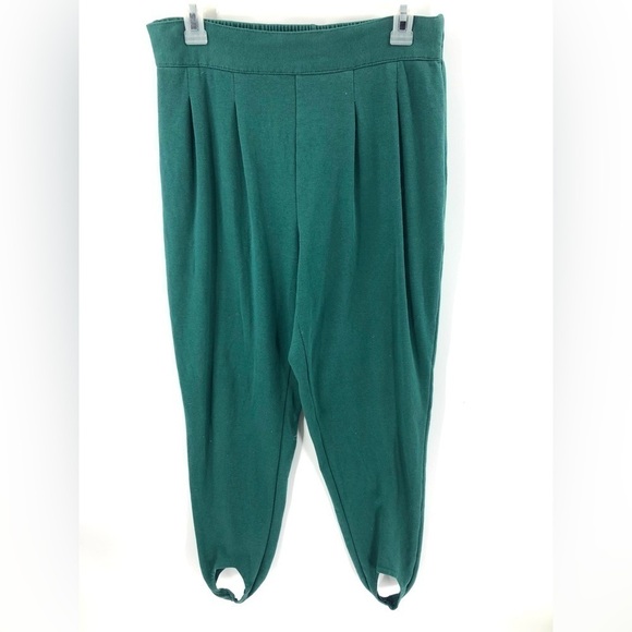 Vtg Penny Lane Pleated Stirrup Pants Small High Rise Stretch 90s 80s Comfy Retro - Picture 1 of 9